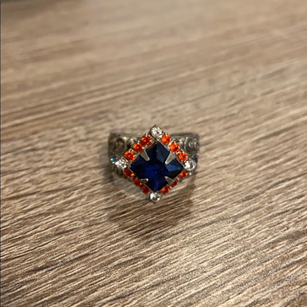 Sorrelli blue and orange ring